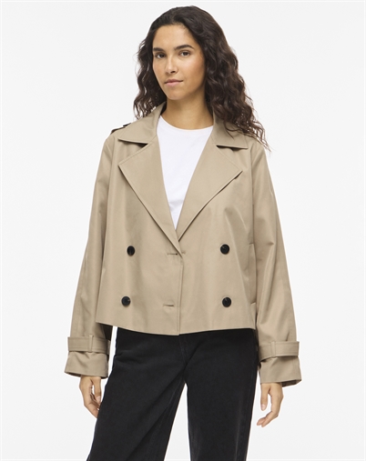 Vila - VIAddison Short Jakke - Savannah Tan